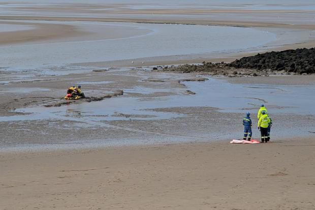 Man rescued from mud on Wirral coast after trying to save dog