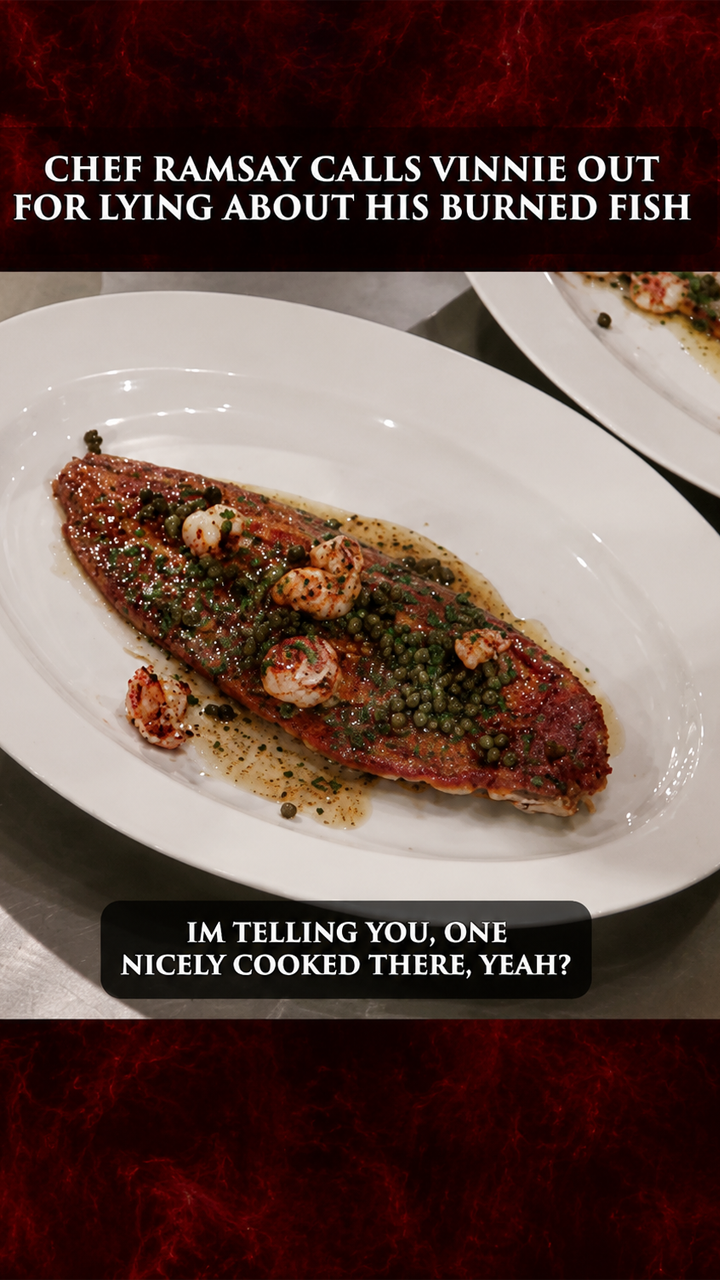 Vinnie struggles with the Dover sole special during service