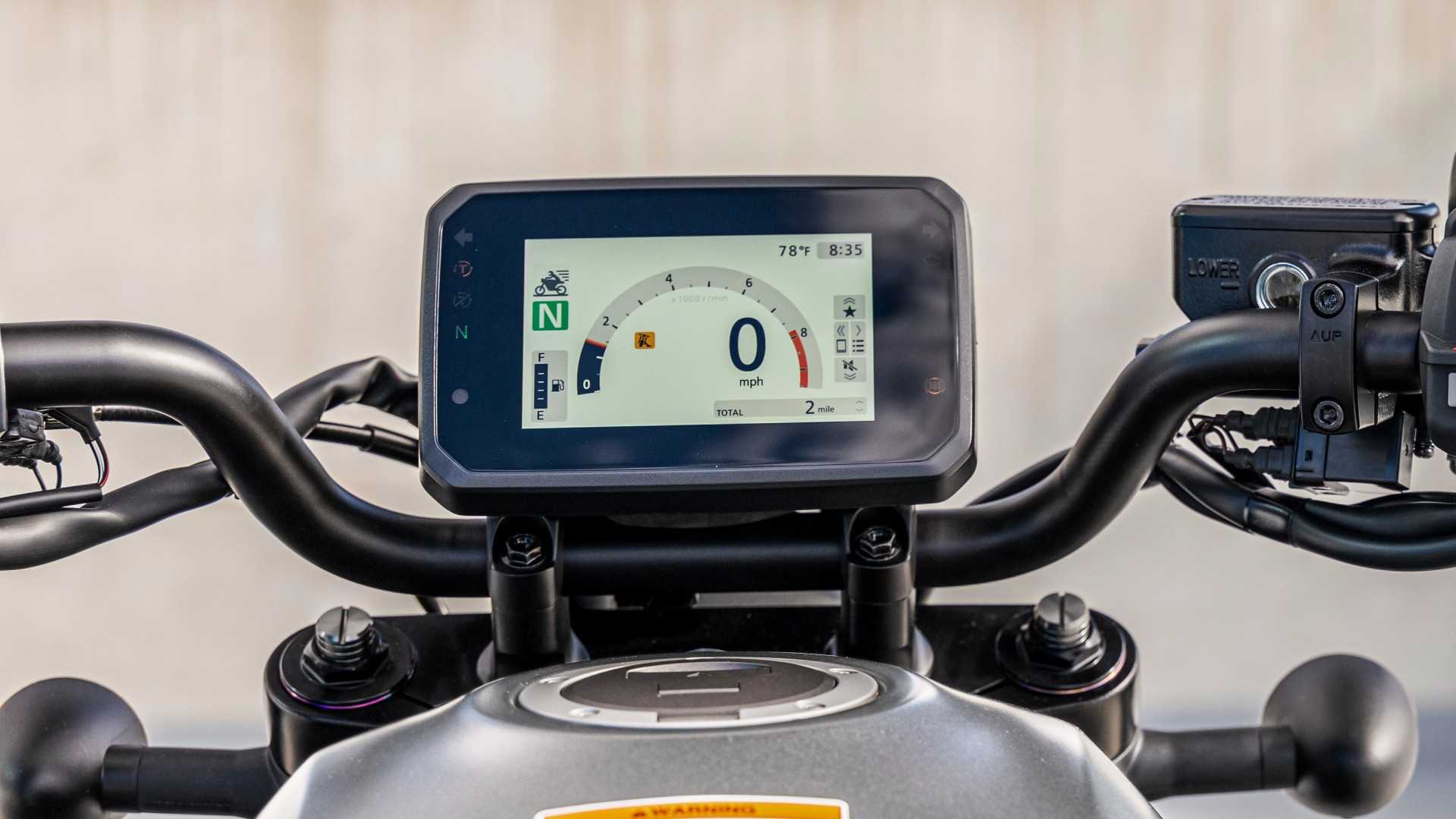 2026 Honda Rebel 1100 TFT screen in action