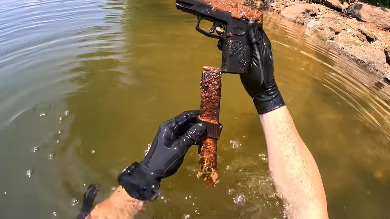 He went diving… then found the gun that killed his friend
