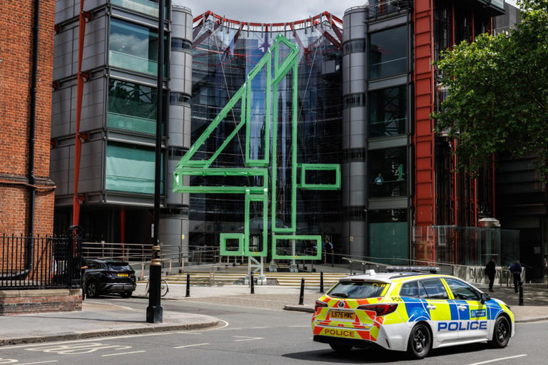 A general view of the Channel 4 headquarters in London on May 20, 2026.