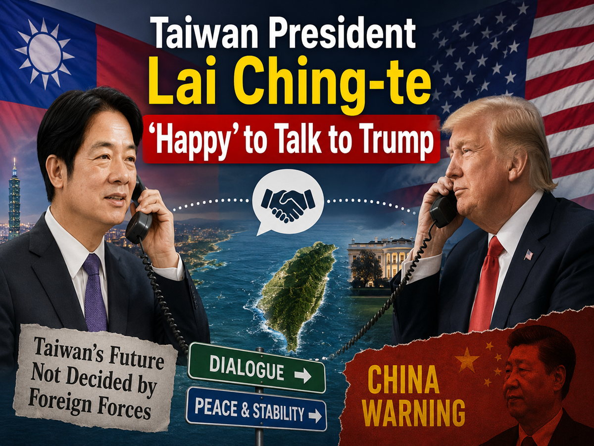 President Lai Ching-te 'happy' to talk to Trump. Will US support Taiwan ...