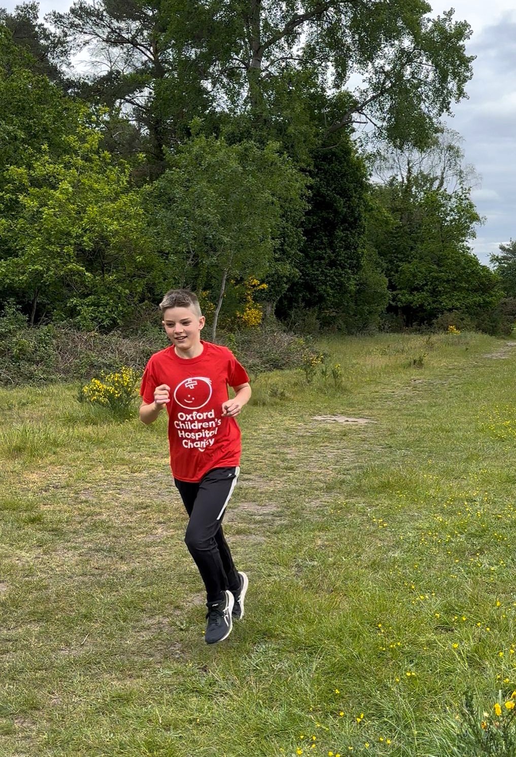 Sebbie runs 5k a day to say thank you