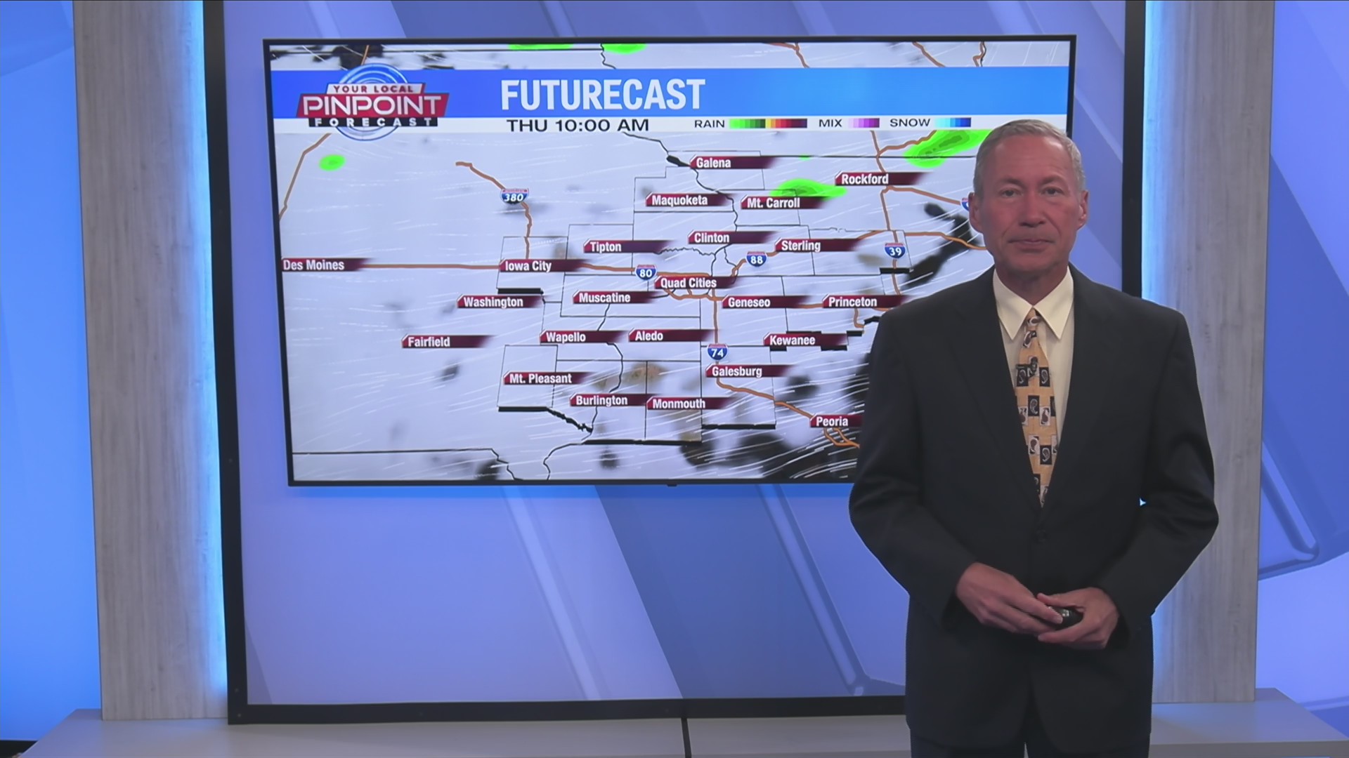 Limited rain chances for the Quad Cities