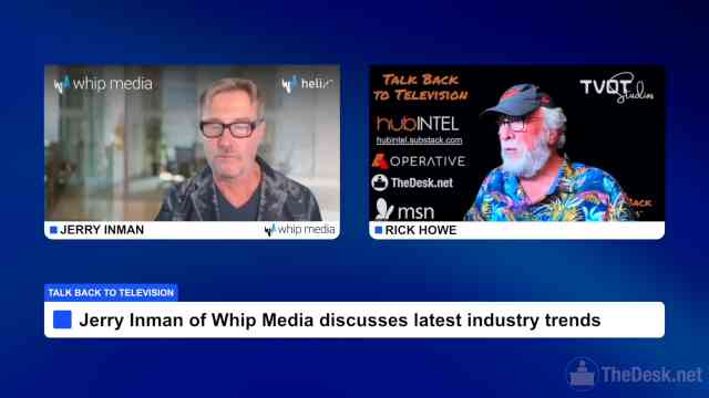 Talk back to television: Jerry Inman of Whip Media