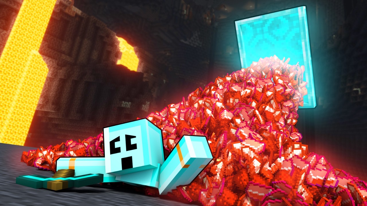 Gathering one million ultimate blocks to rule in Minecraft