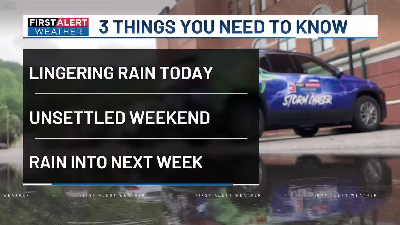 WSAZ+ | Lingering showers lead to wet morning commute Thursday
