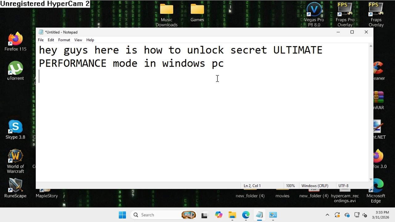 Boost system speed by activating secret Windows performance modes