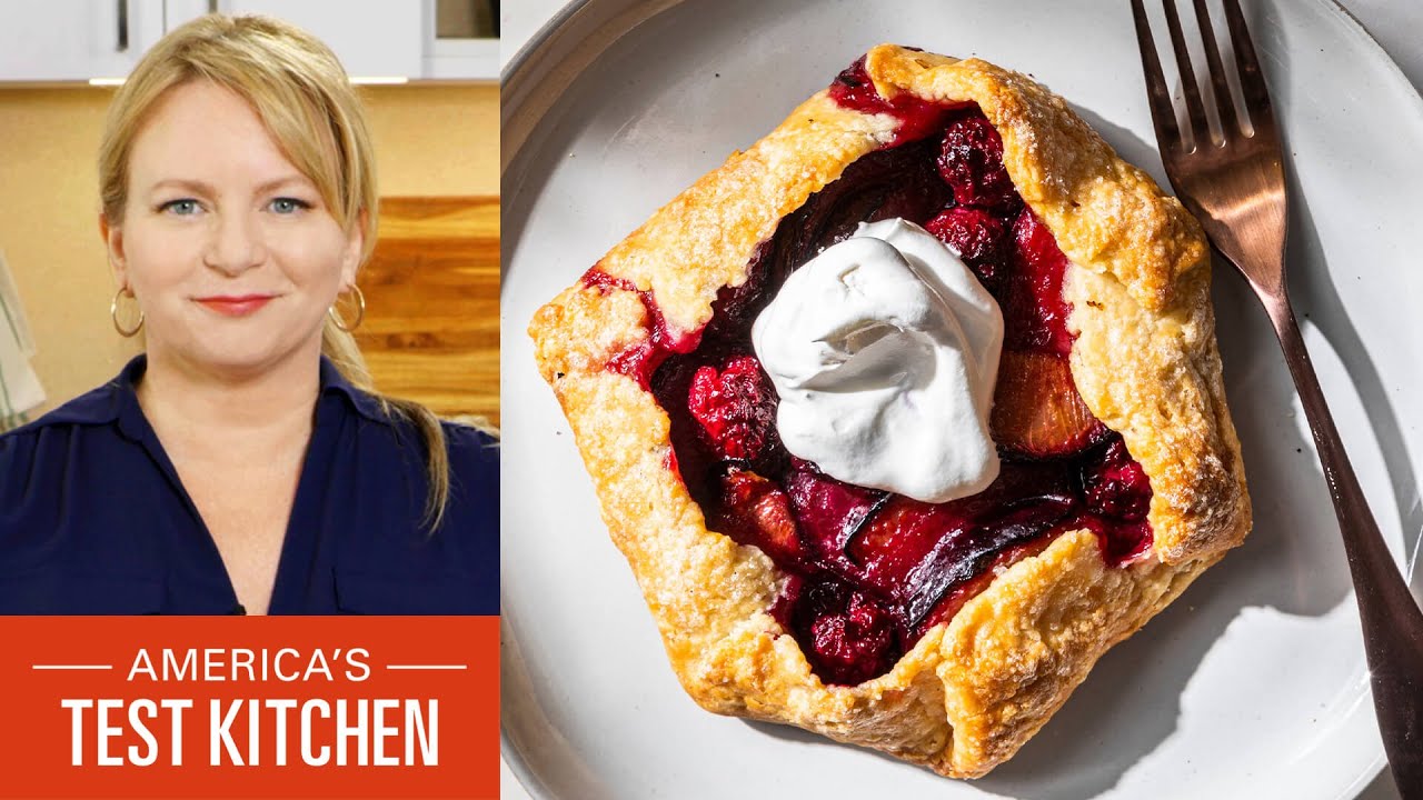 Freeform summer fruit tartlets for two: Rustic, easy, and beautiful