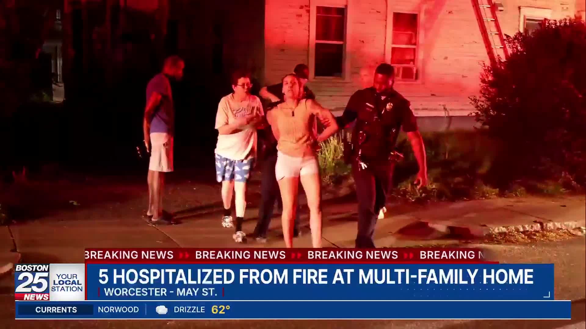 Woman arrested at scene of Worcester house fire that left 4 residents ...