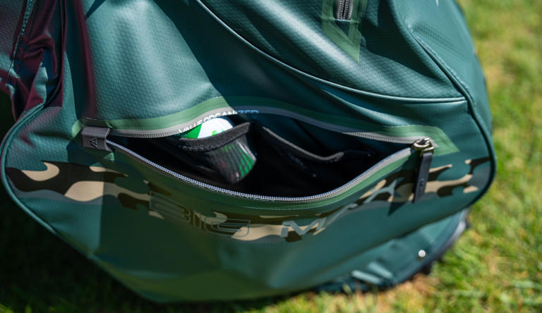 This new waterproof stand bag packs cart bag storage, but there's one ...