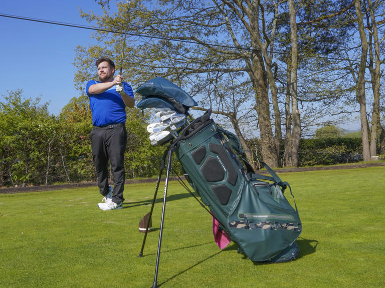 This new waterproof stand bag packs cart bag storage, but there's one ...