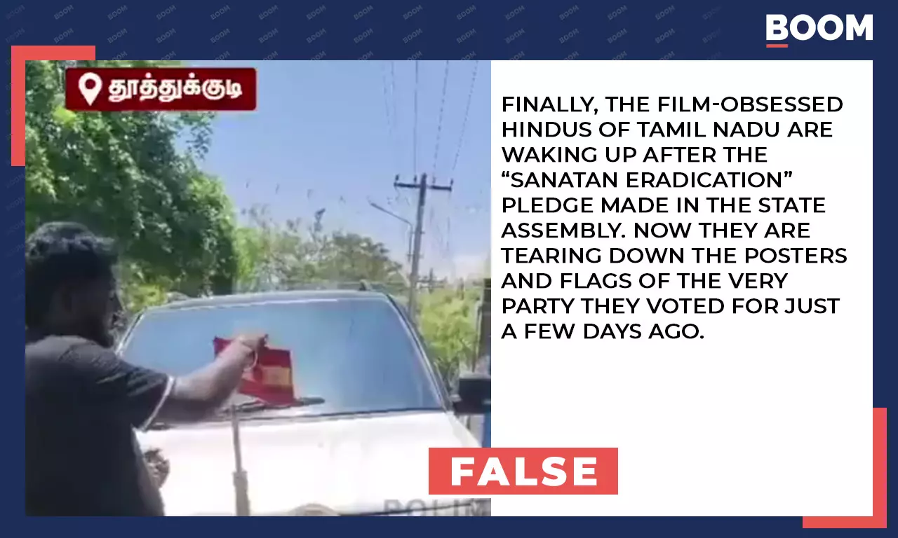 Unrelated video falsely peddled as protest against TVK over anti ...