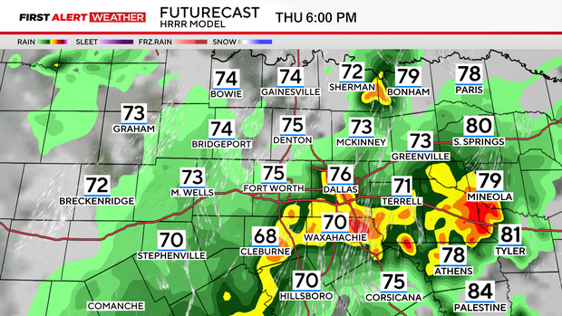 Heavy rain moving into North Texas; flooding possible as chances for ...