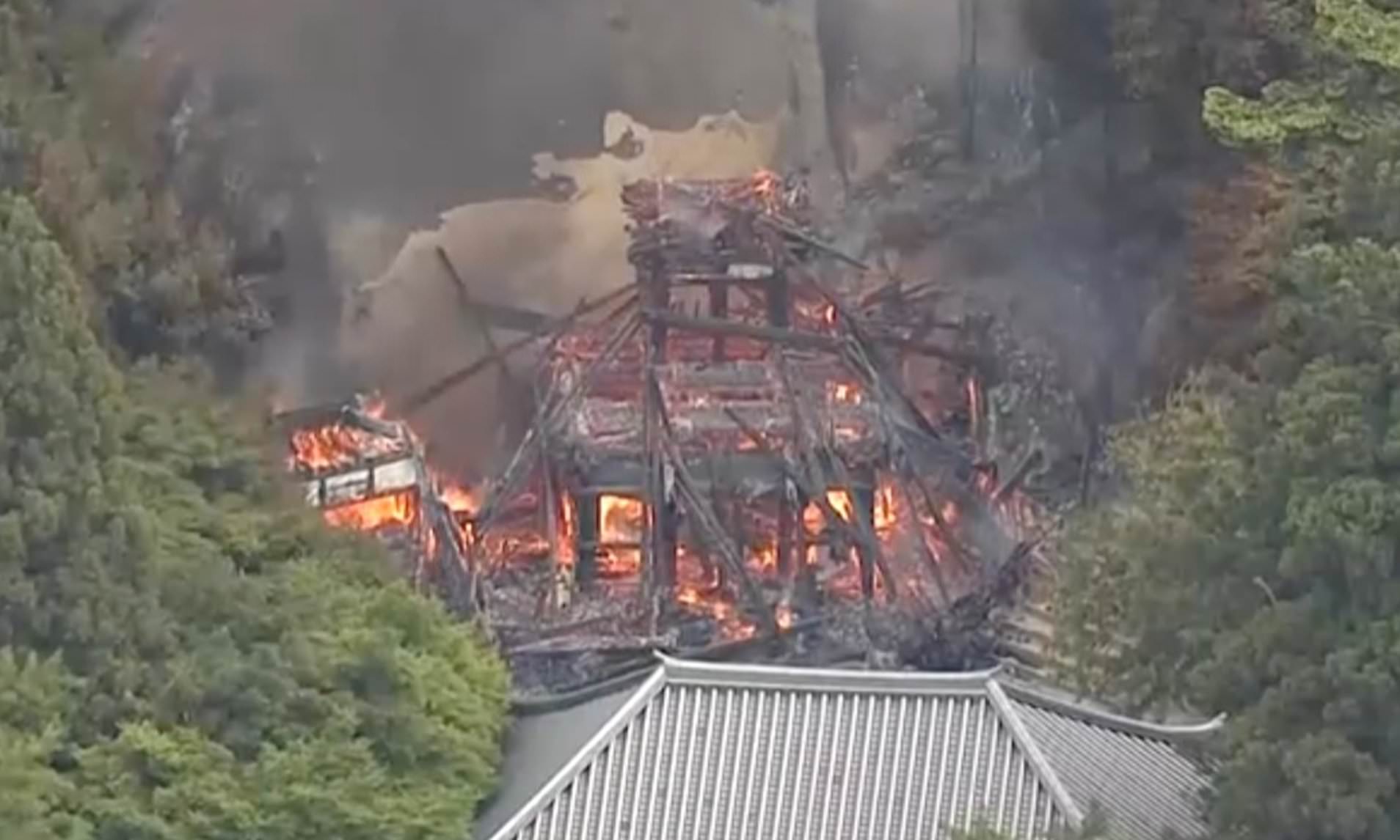Temple that has housed Japan's 'eternal flame' for 1,200 years is ...