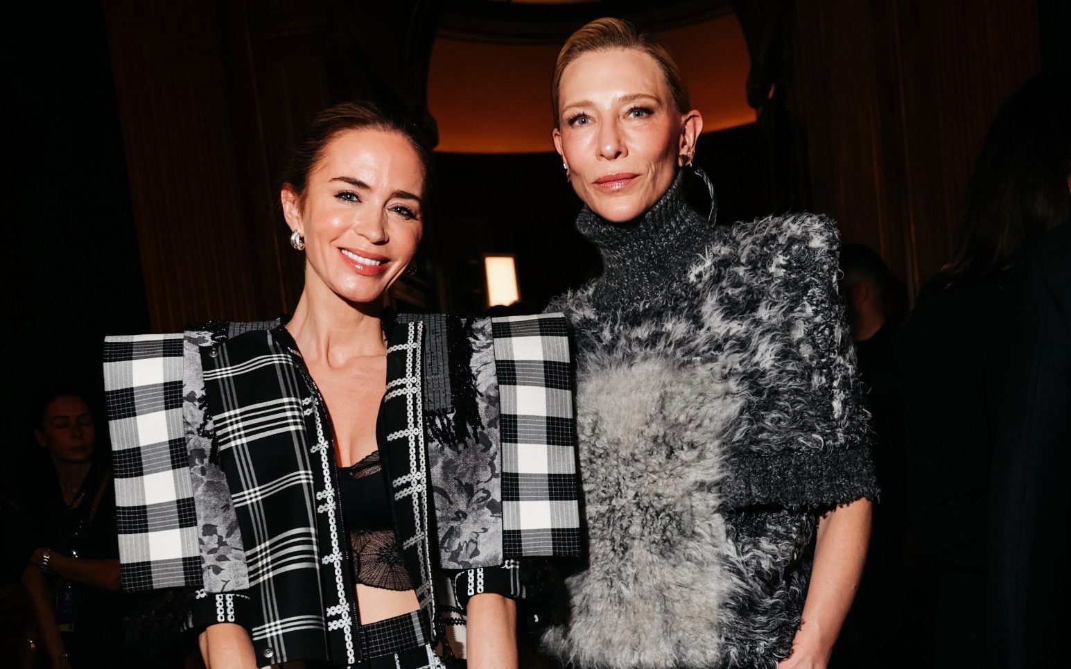 Cate Blanchett and Emma Stone watch a New York-inspired Louis Vuitton show