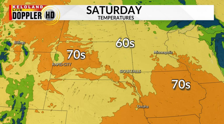 Rain likely in KELOLAND on Friday; warmer weather next week