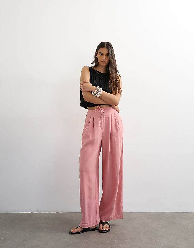 Topshop Linen Trouser