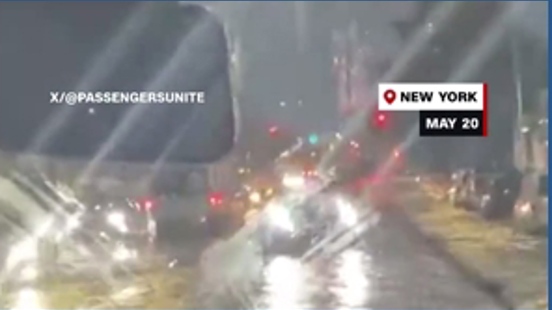 Flash flooding submerges vehicles in New York City