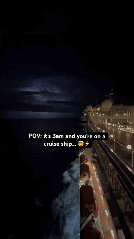 Cruise ship caught in a massive storm at sea experience and footage