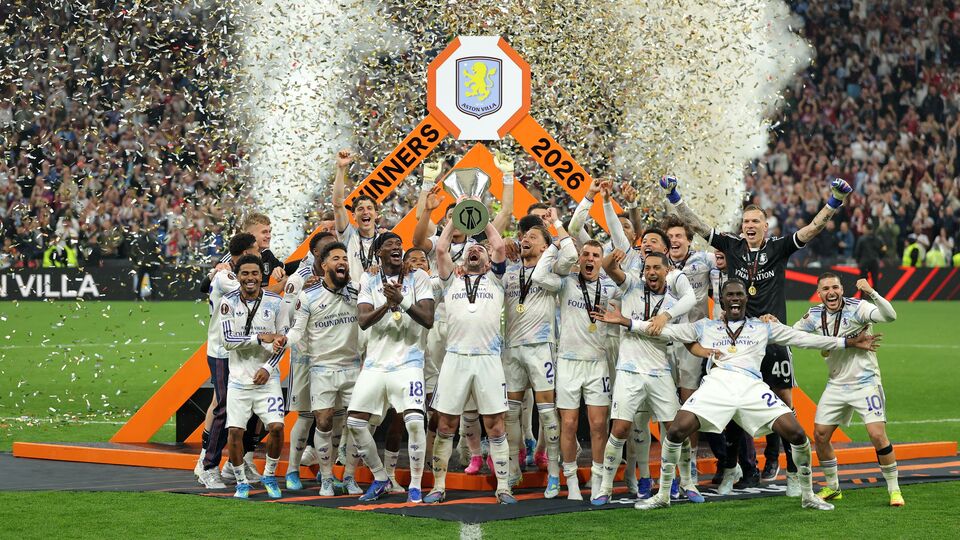 Image for Aston Villa end 30-year trophy drought with dominant Europa League final win over Freiburg