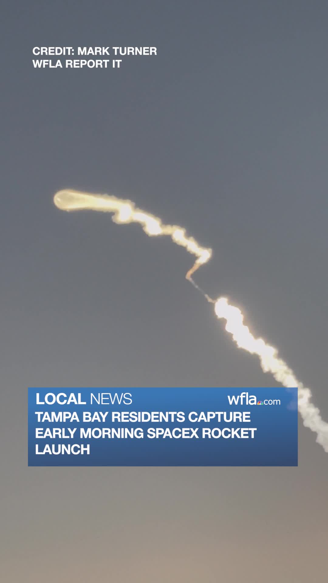 Tampa Bay residents capture early morning SpaceX rocket launch