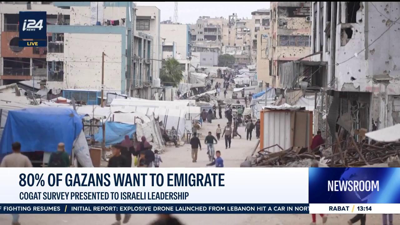 80% of Gazans want to emigrate: COGAT survey presented to Israeli ...
