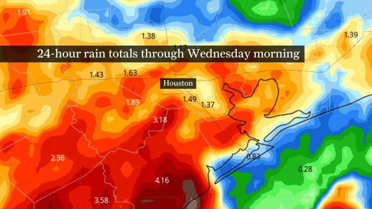 Houston rain could snarl Thursday morning traffic. Here's what's ...