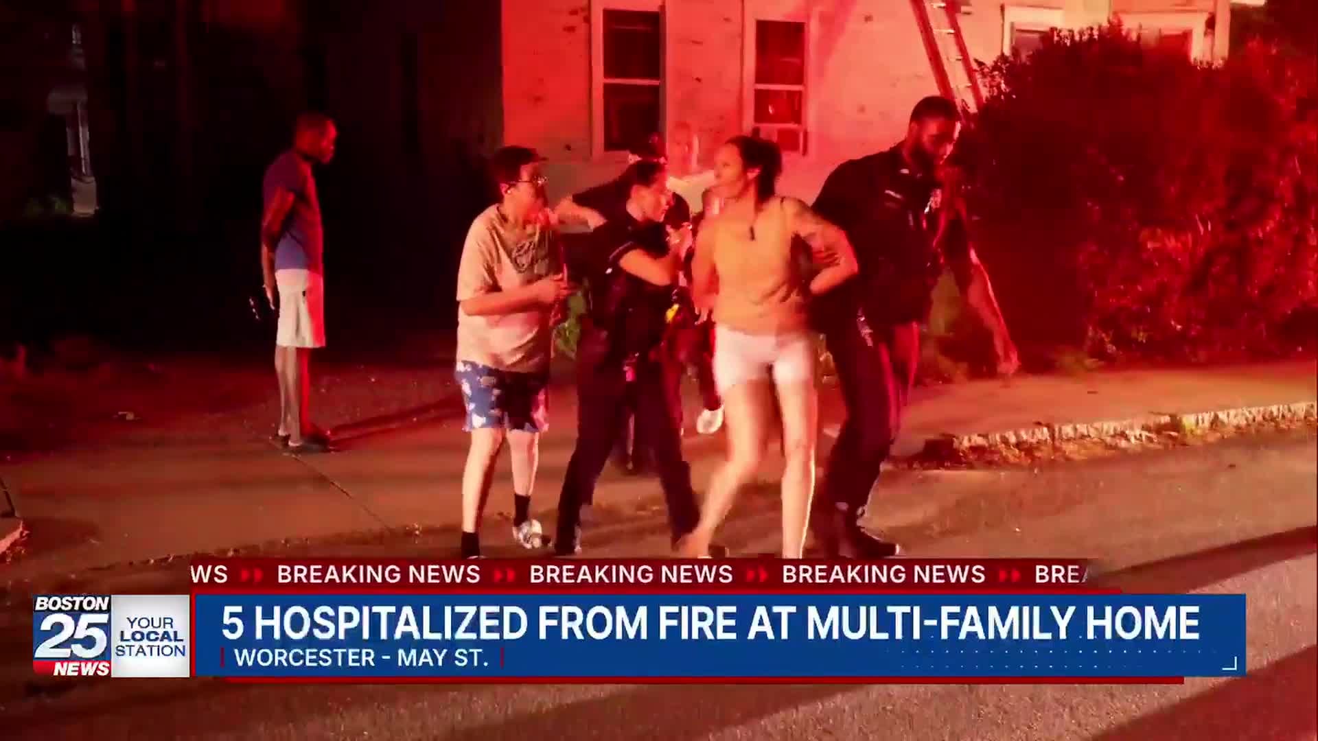 Woman arrested at chaotic scene of Worcester house fire that left 5 ...