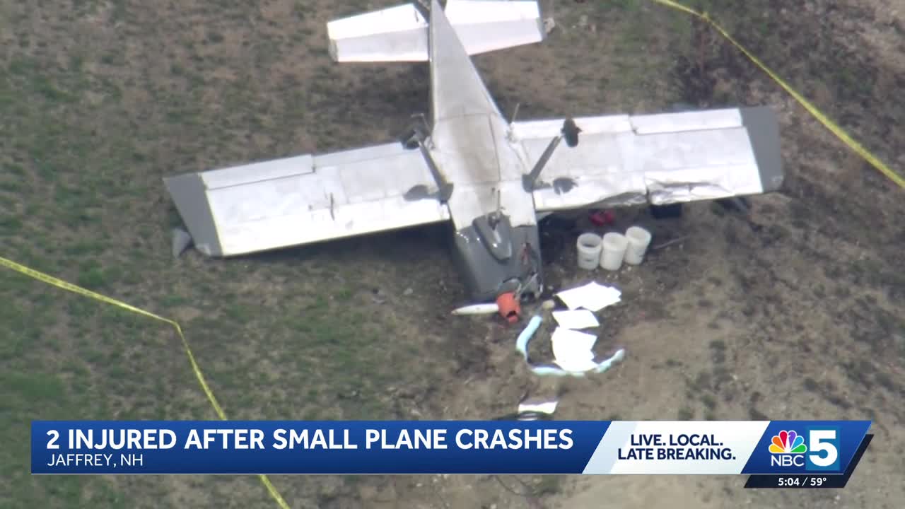 Two injured in New Hampshire plane crash