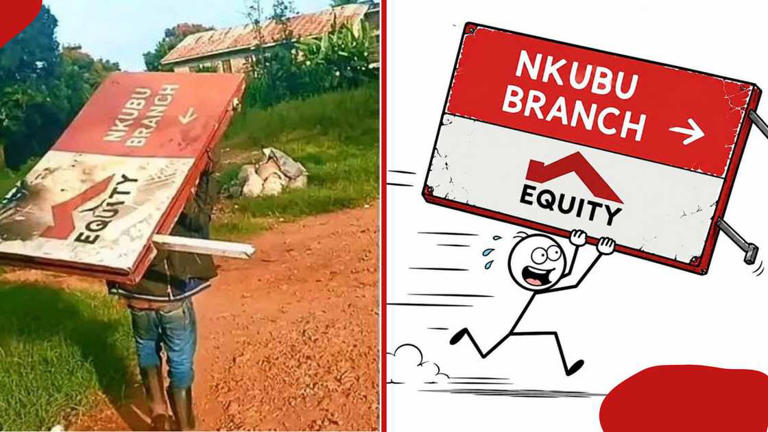 Equity Bank reveals state of viral Nkubu branch signage stolen during ...