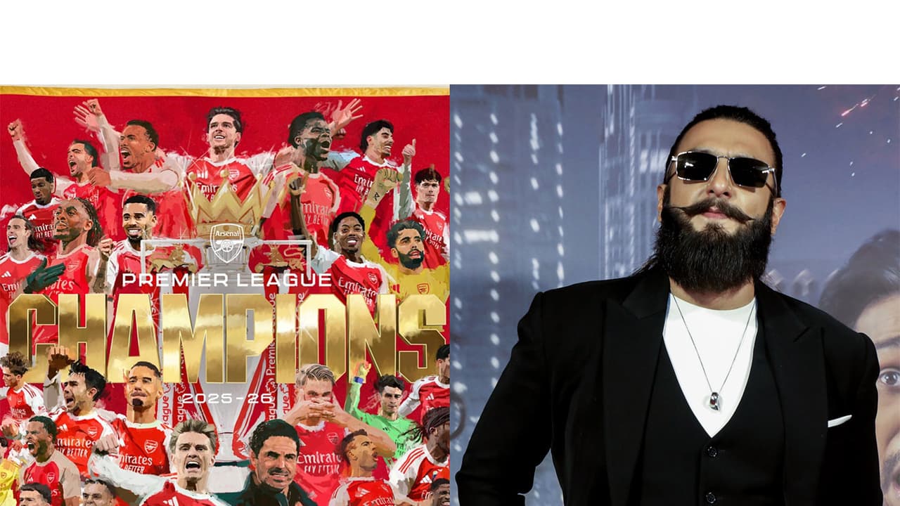 Ranveer Singh goes full fanboy celebrating Arsenal's historic win