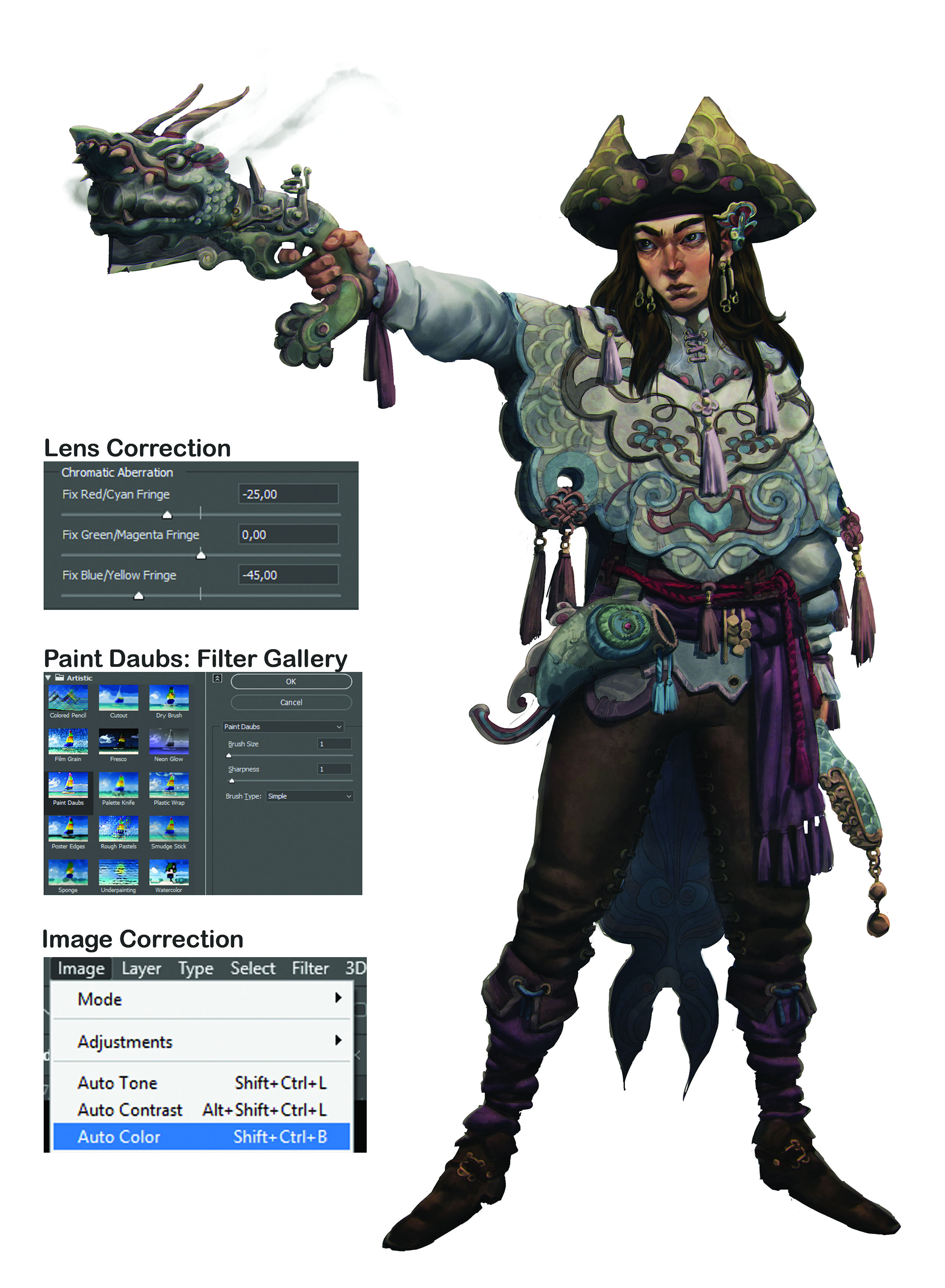 How to create a polished character design, from initial sketch to final ...