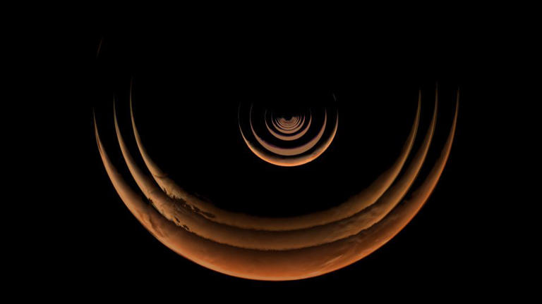 Asteroid mission captures rarely seen perspective of Mars during close ...