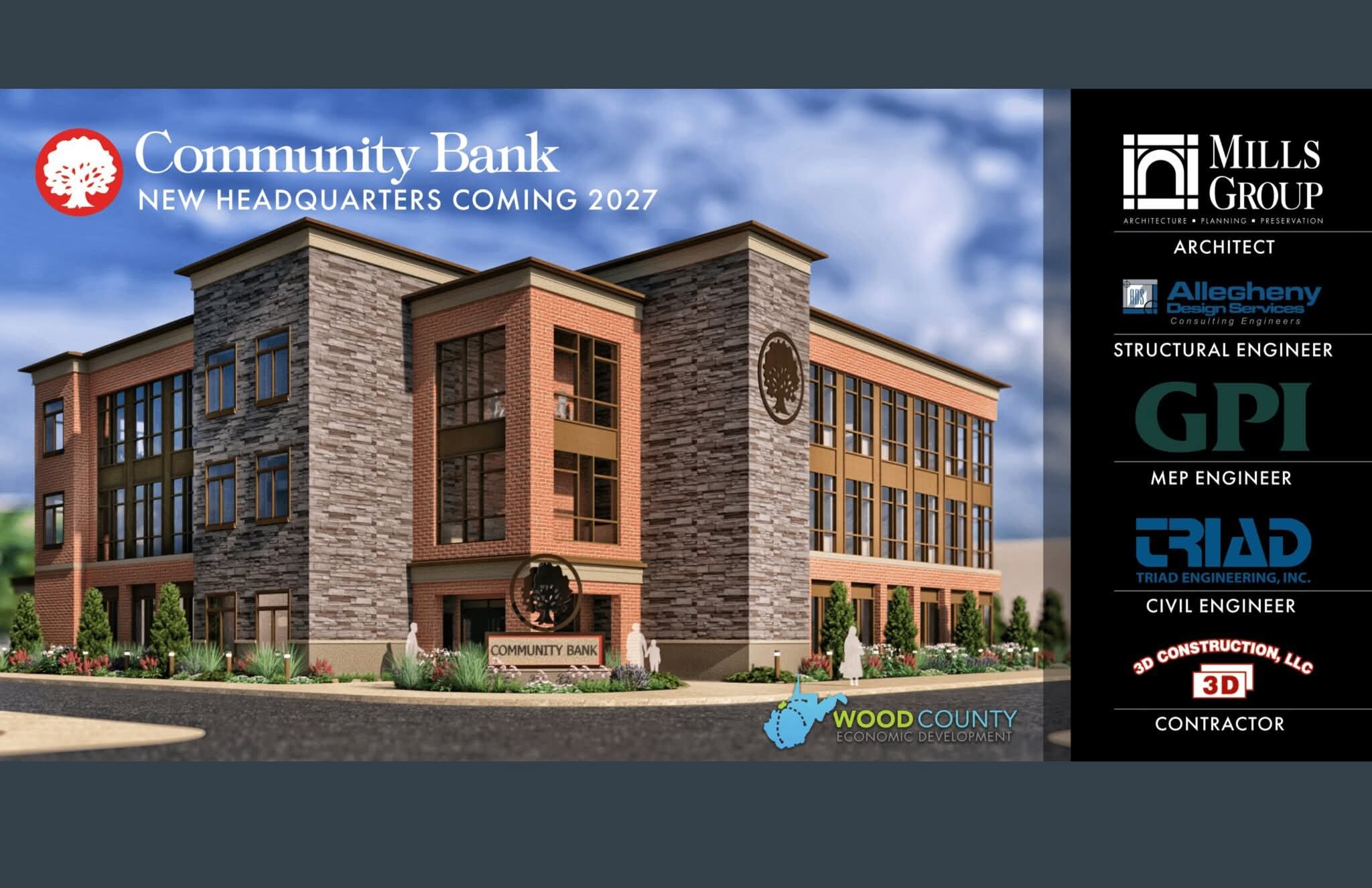 Community Bank to build new downtown Parkersburg headquarters, branch ...