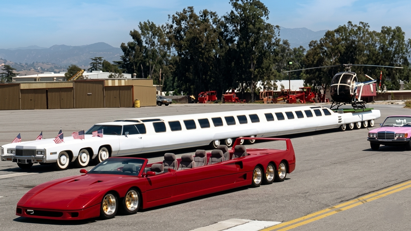 This car is so long people actually lived in it