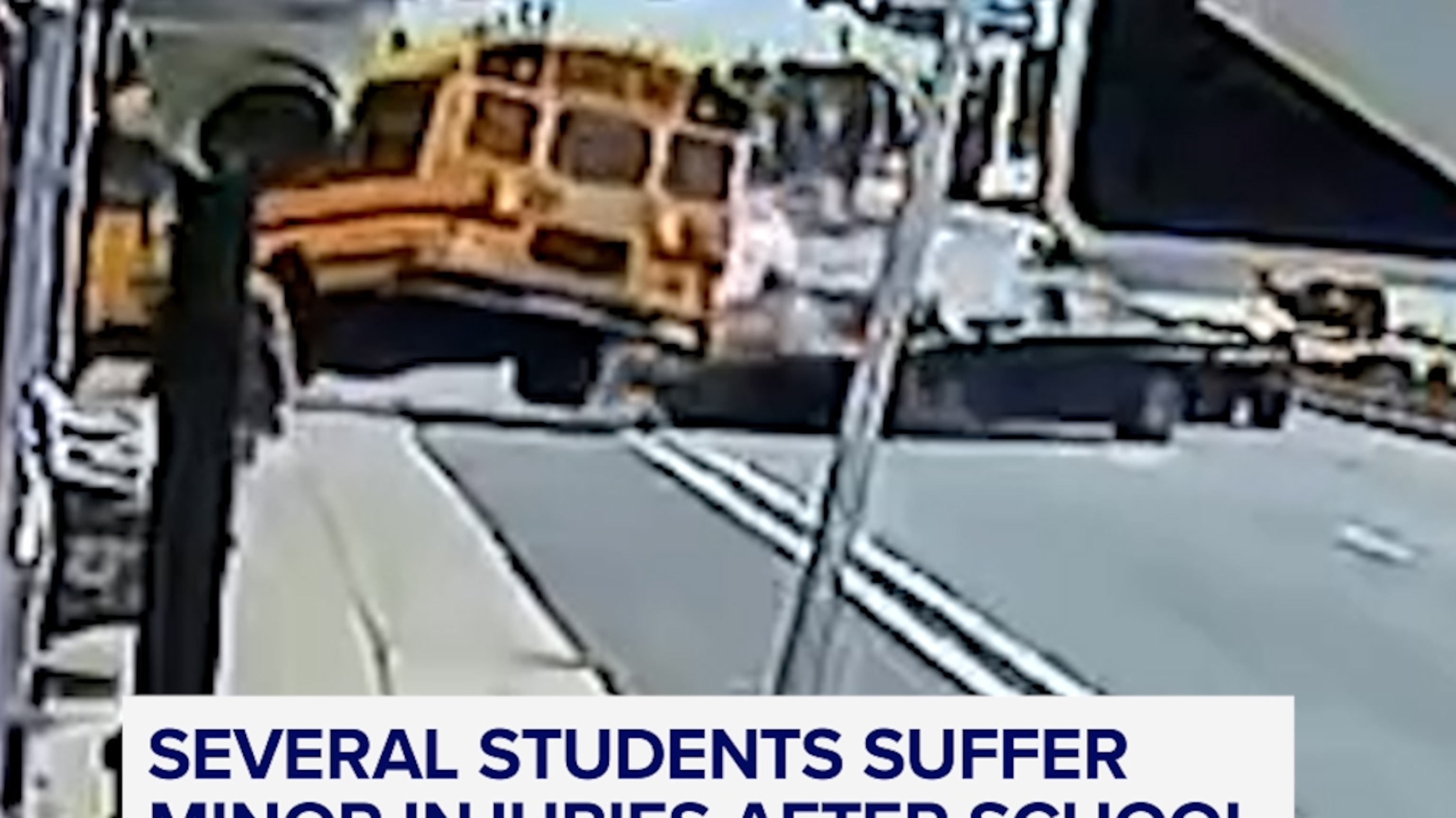 Several students suffer minor injuries after school bus crash in ...
