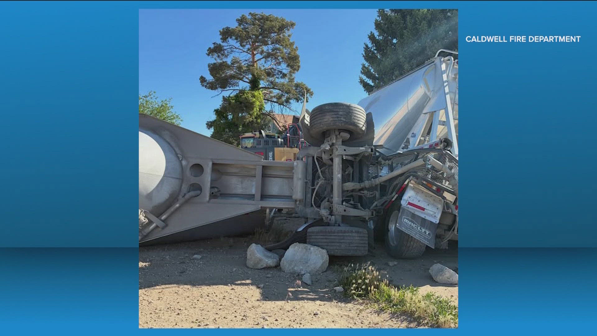2 people taken to hospital after semi-truck crash