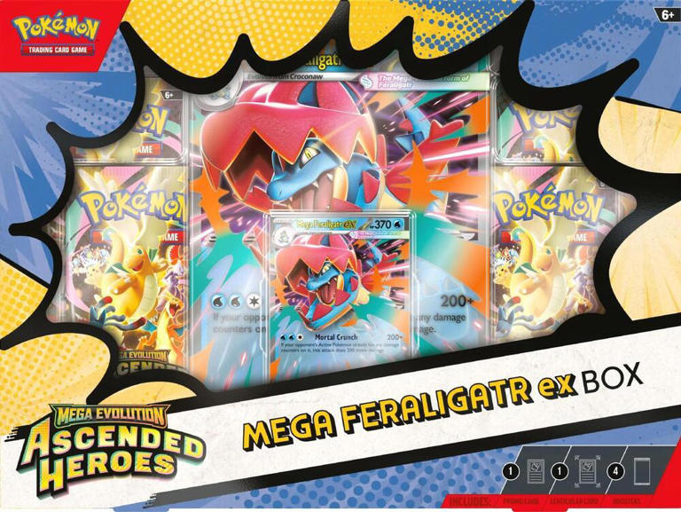 The Pokémon TCG Ascended Heroes Mega Feraligatr ex box is under $70 at ...