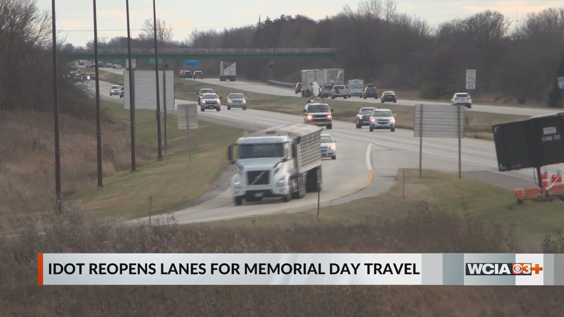 IDOT opening non-emergency lane closures ahead of Memorial Day weekend