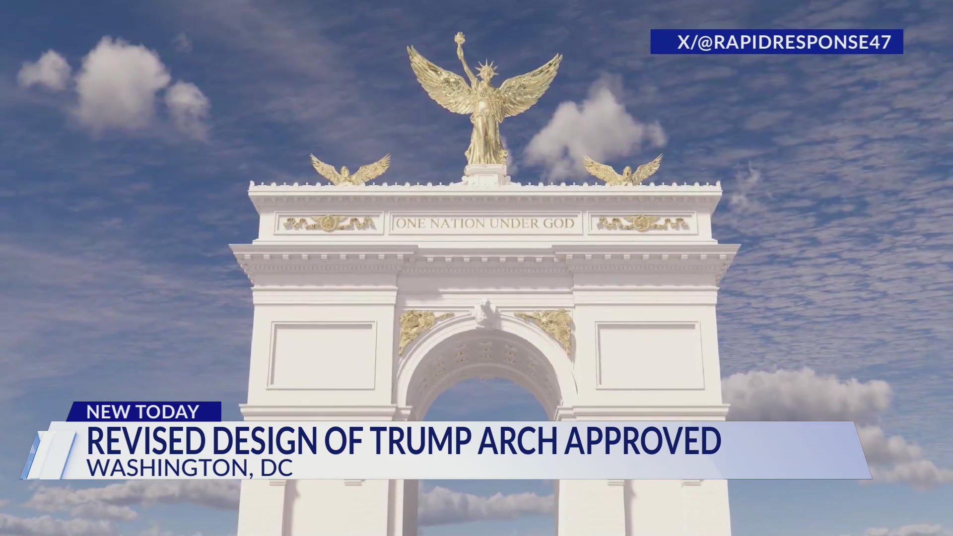 Revised design of Trump arch approved