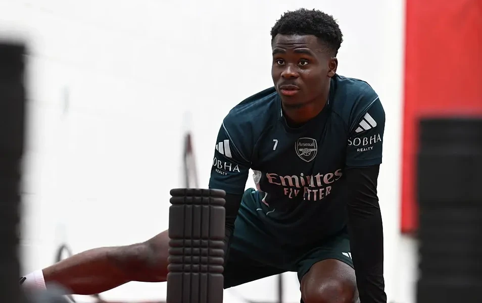 Saka, Saliba and Raya miss Arsenal group training