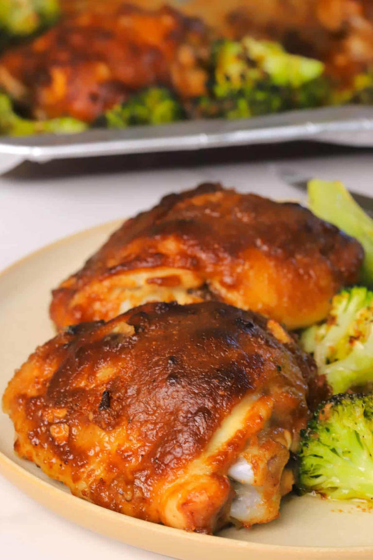 Low carb spicy peanut chicken and broccoli