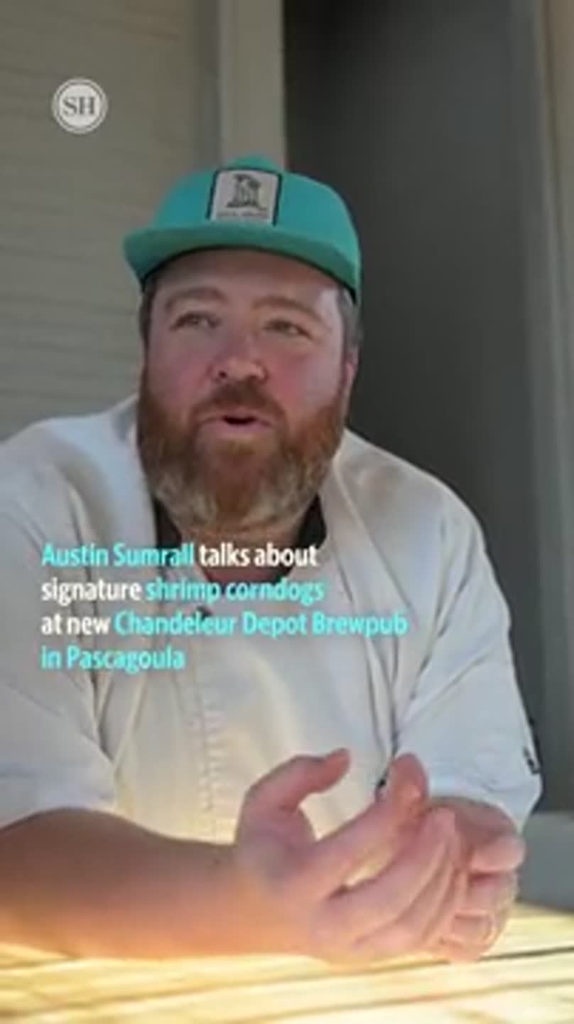 Chef Austin Sumrall talks about signature shrimp corndog featured at ...