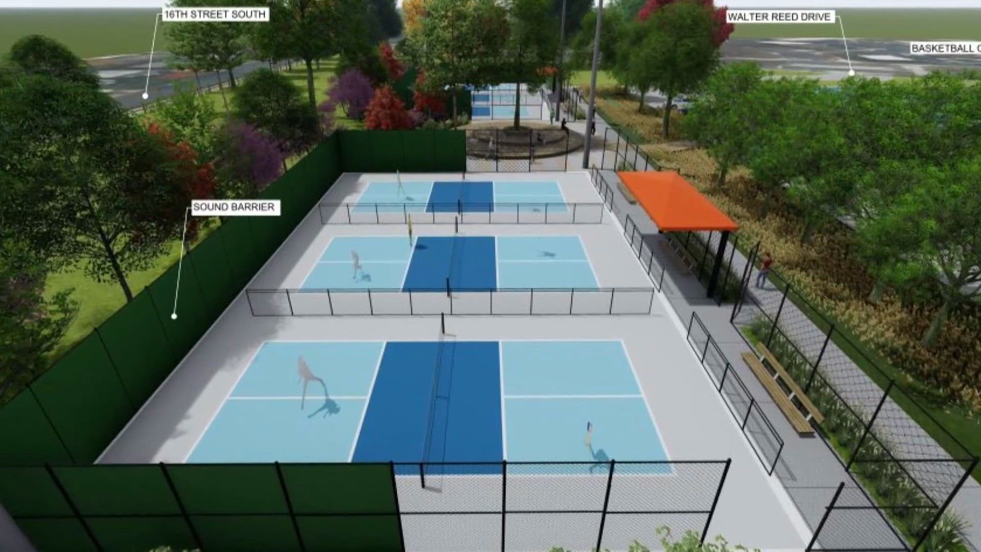 6 new pickleball courts opening at Walter Reed Community Center