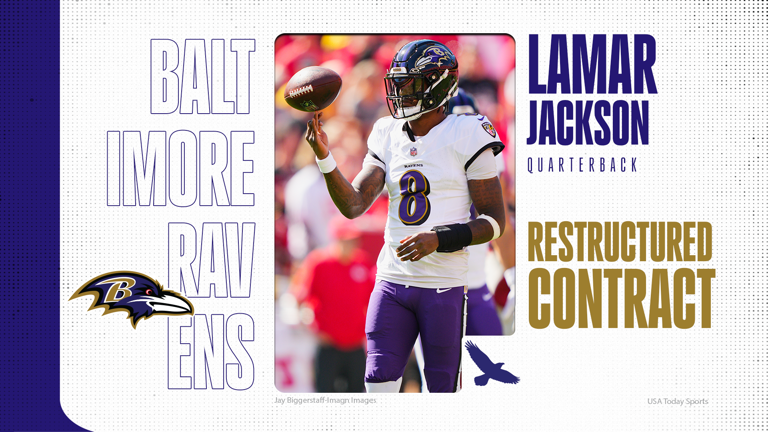 Ravens free up nearly $40M in cap space by reworking Lamar Jackson's deal
