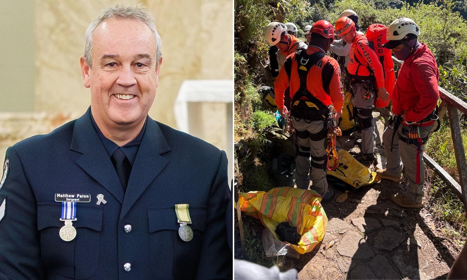 Lauded cop dies after falling through a damaged security barrier on ...