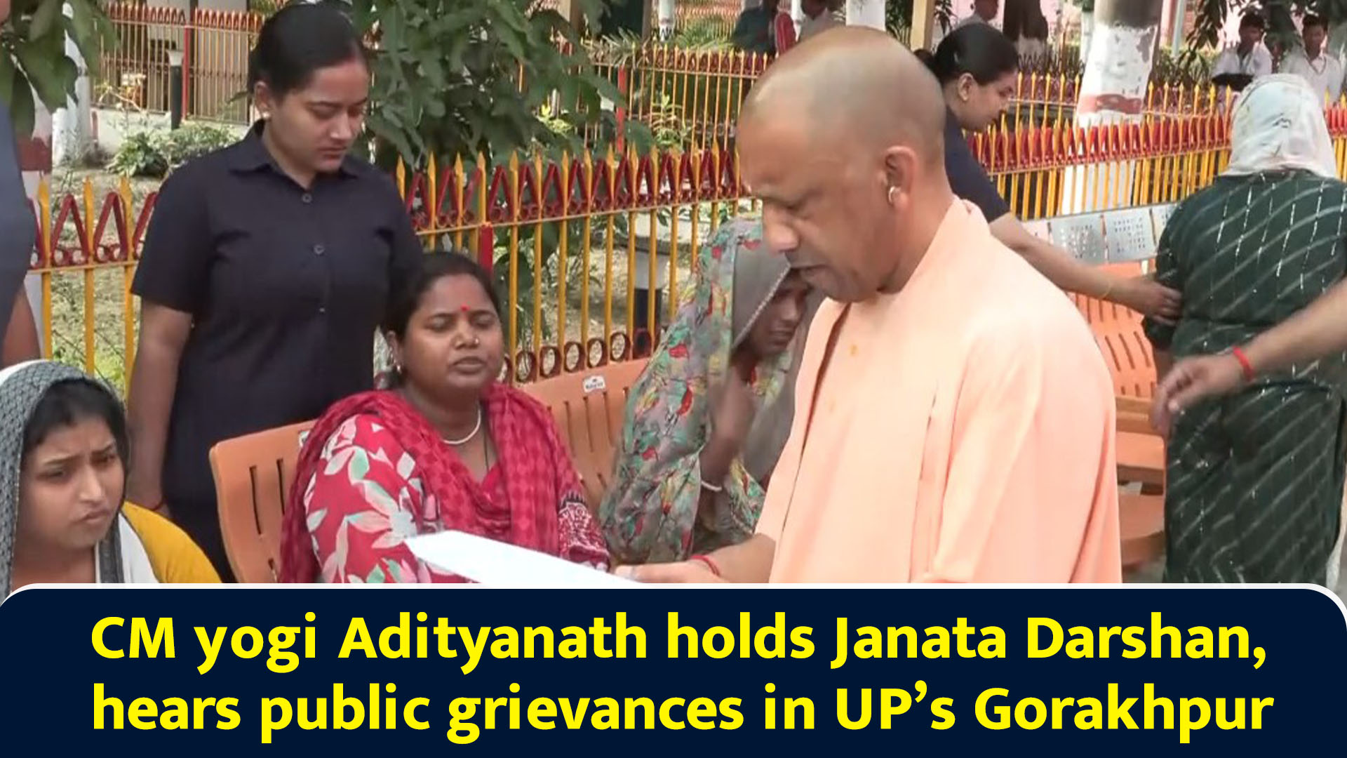CM Yogi Adityanath holds Janata Darbar, hears public grievances in UP’s ...