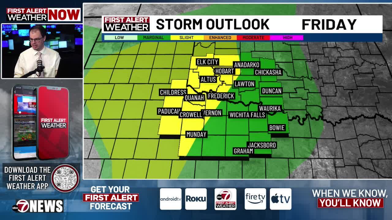 Rounds of rain bring beneficial rainfall; slight risk of severe storms ...