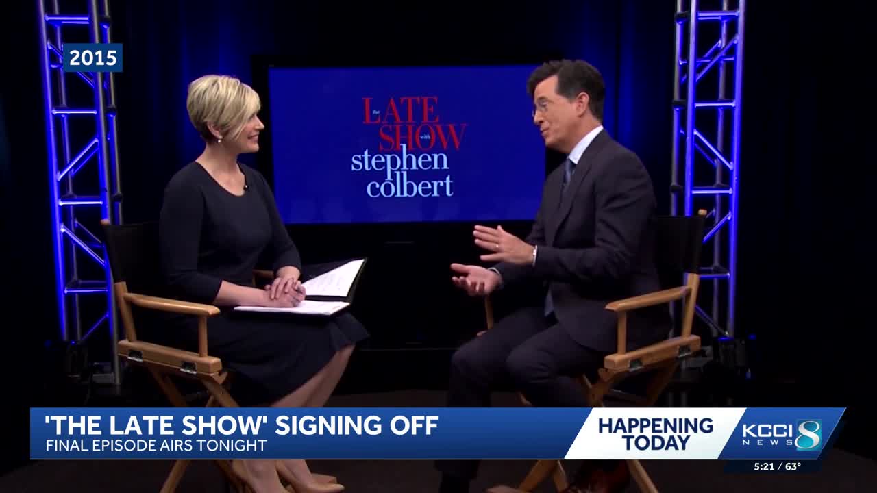 KCCI revisits 2015 interview with Stephen Colbert ahead of final 'Late ...